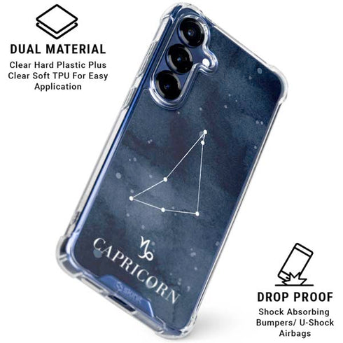 Capricorn Constellation Galaxy S25 Clear Case